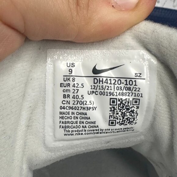 Nike Air Jordan XII Low Golf Shoes NWT *IN BOX* Size 9 (DH4120 101) White/Blue - Picture 8 of 15